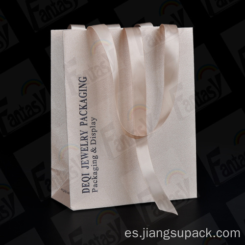 Bolsas de papel de Kraft Cosmetic con su propio logo.